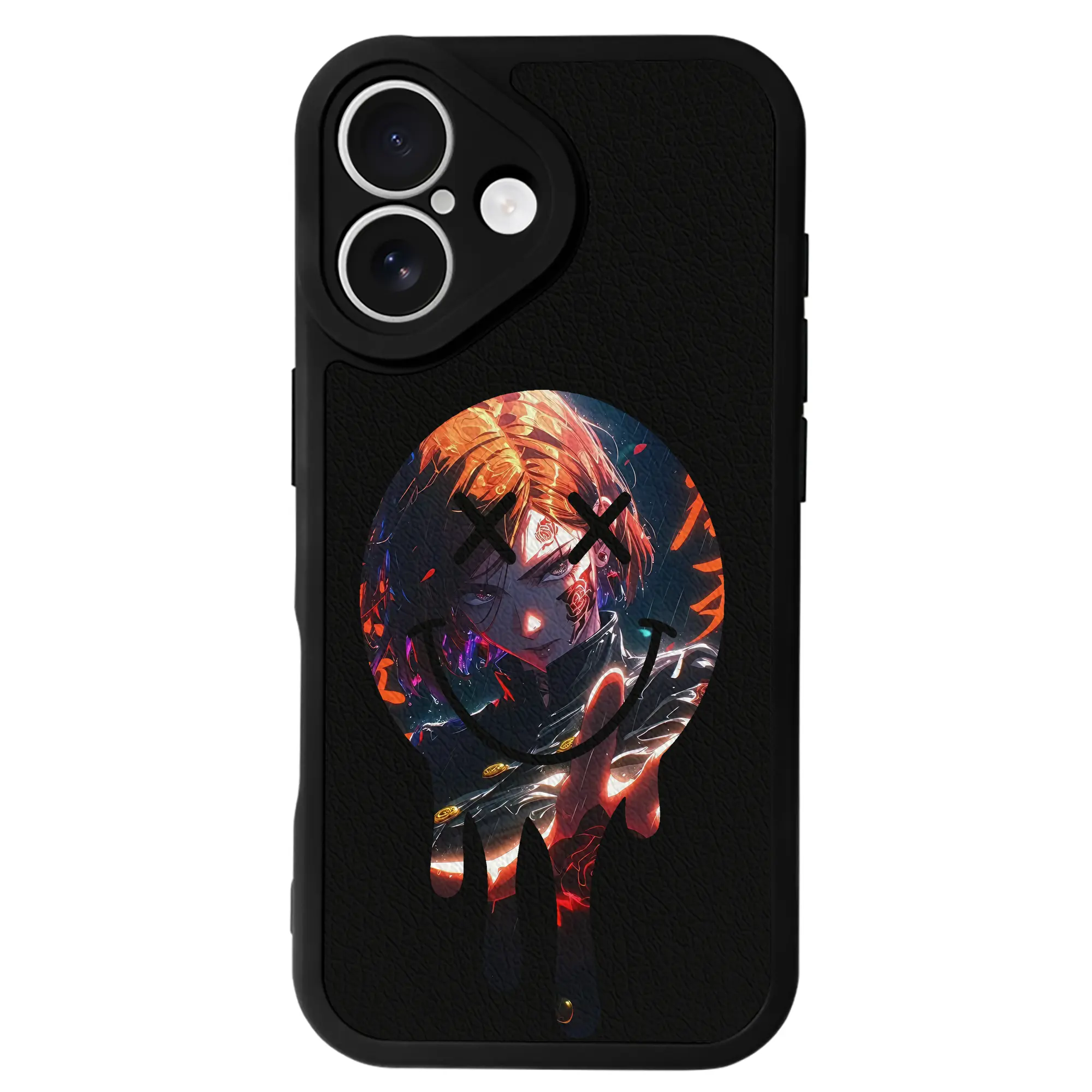 呪術廻戦 グッズ,釘崎 野薔薇 - IPhone 16シリーズ対応 ・ シリコンスマホケース ・ レザー調 ・ 高精度フィット ・ 耐衝撃 ・ ワイヤレス充電対応 ・ 精密カット